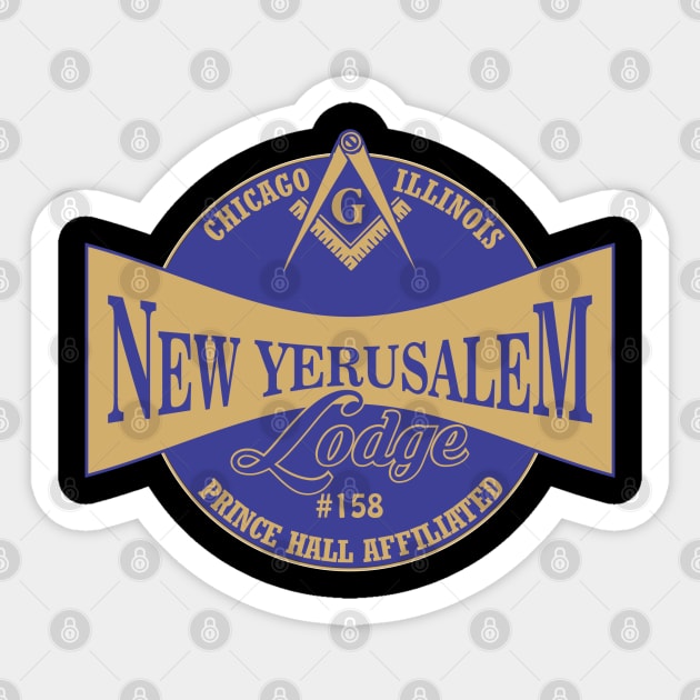 New Yerusalem Lodge #158, PHA Sticker by Brova1986